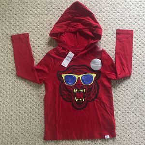 Gap Long Sleeve Hood Shirt Reversible Sequin